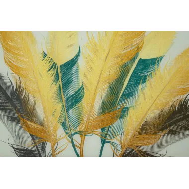 PANEL SZKLANY Z RAMĄ FEATHERS 120 3,5 80 cm